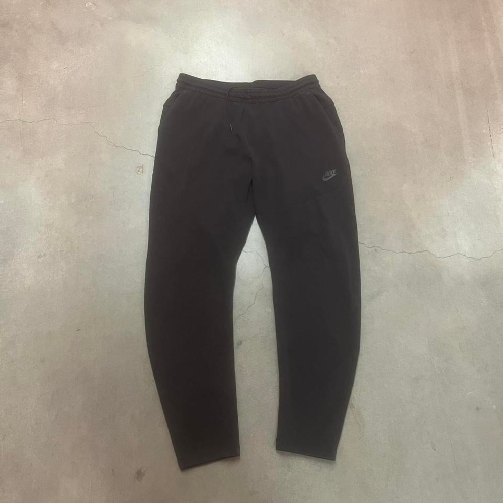 Nike tech men's black woven jogger pants sweats casual fleece 928575-010 xl